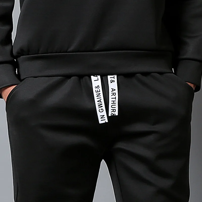 

E-BAIHU Fashion Men Sets Clothing Hoodies+Pants Sets Sweatshirt Casual Patchwork Tracksuit Men Brand Sets 2 Pieces DP-738