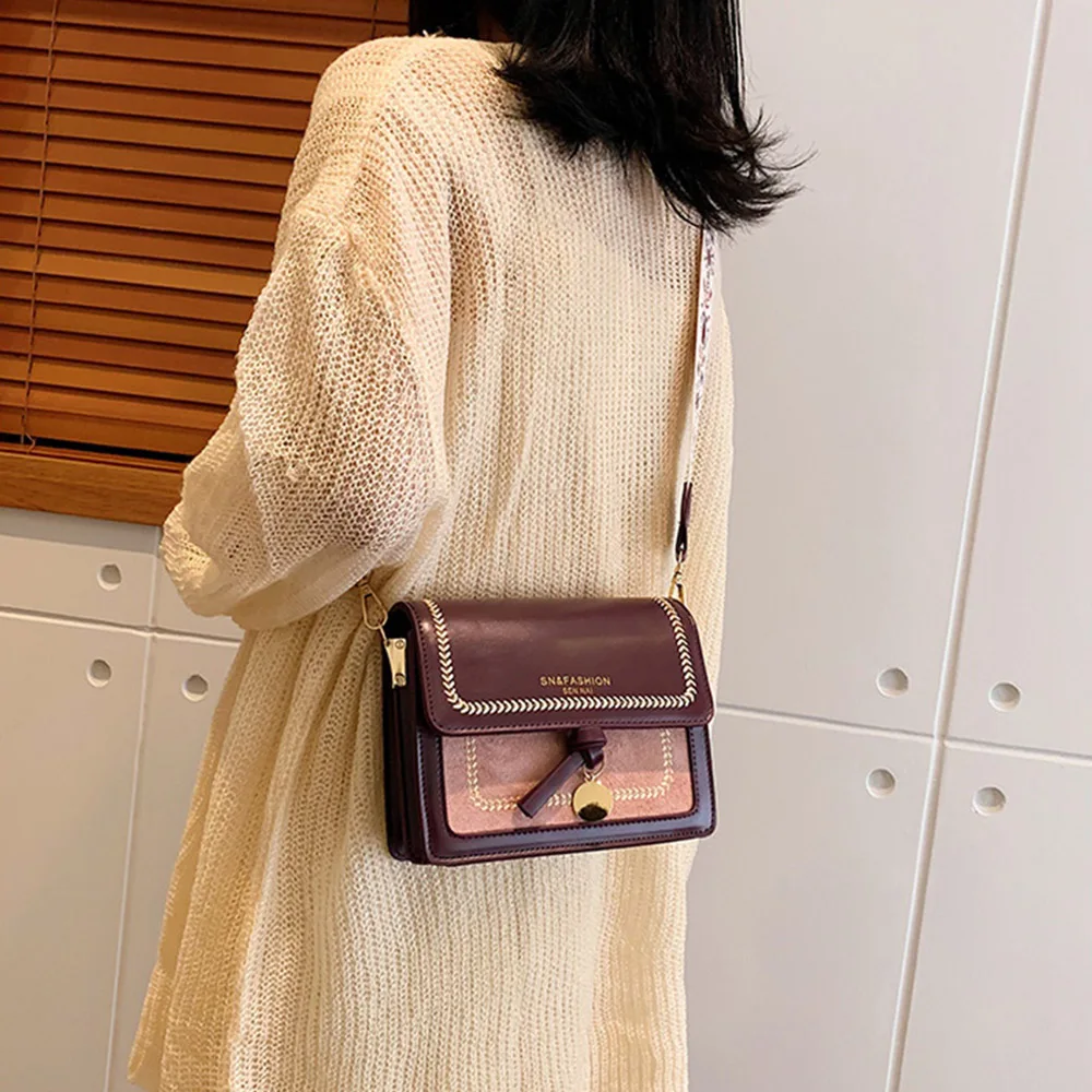 Маленькая кожаная сумка мессенджер для женщин 2020 модная дорожная мини через