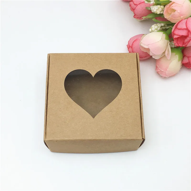 50 шт. 6,5x6,5x3 см подарочные коробки с модным принтом "Handmade with love" бумажные коробки для ювелирных изделий чехол для дисплея с индивидуальным логотипом - Цвет: C 8