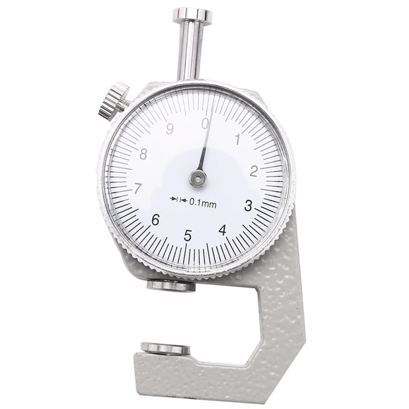 

0 to 10mm Range Measuring Tool 0.1mm Resolution Round Dial Thickness Gauge
