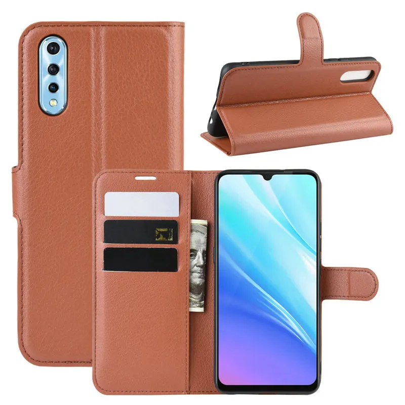 

For vivo Z5 Luxury Flip Leather Case cover for vivo iQOO Neo for Vivo Y7S 6.38" Phone Cover Wallet case with Stand
