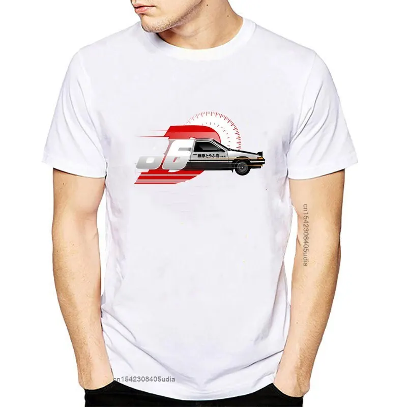 Футболка Ae86 Initial D Мужская Летняя свободная смешная рубашка для мужчин с рисунком