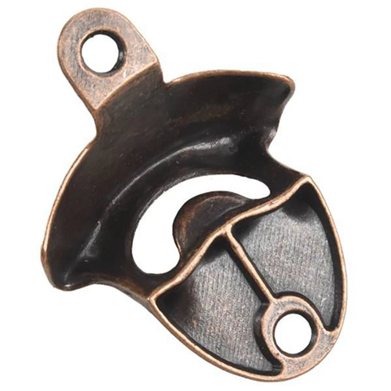 

50 Pack Bottle Opener Wall Mounted Rustic Beer Opener Set Vintage Look with Mounting Screws for Kitchen Cafe Bars