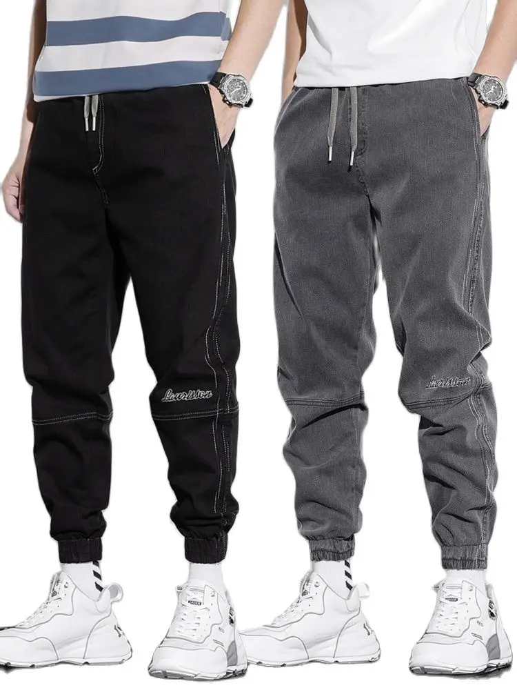 Cargo Pants Overalls The Spring And Autumn New Popular Logo Jeans men's Leisure  Summer Of 2021 Thin Tooling Loose  Haroun Pants
