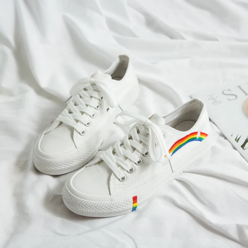 Женские парусиновые туфли на шнуровке удобные весна-лето | Обувь