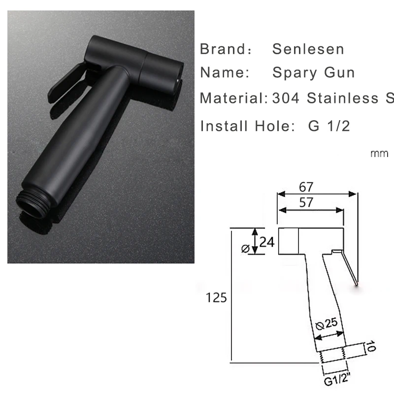 Senlesen ручной распылитель для туалетного биде из нержавеющей стали биде струйный душ комплект Shattaf кран Туалет мойка для очистки