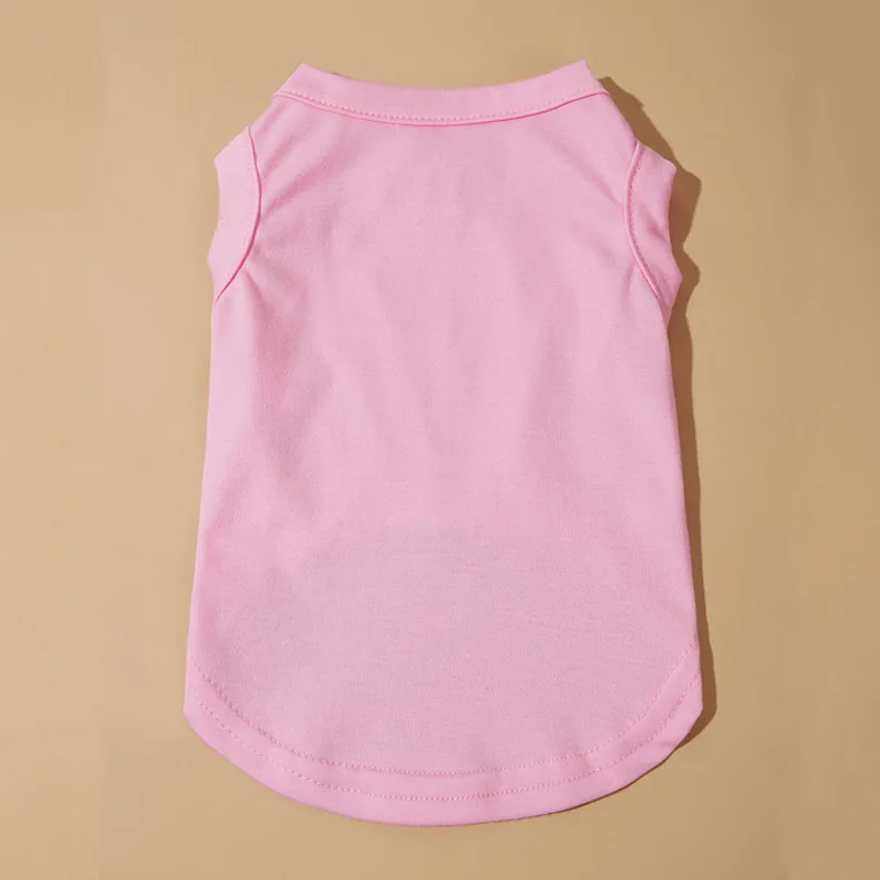

Dog Clothes Thin Pet T-shirt Solid Color Dog Vest Dog Sweatshirt Summer Clothes Pet Clothes Puppy Clothes Small Dogs