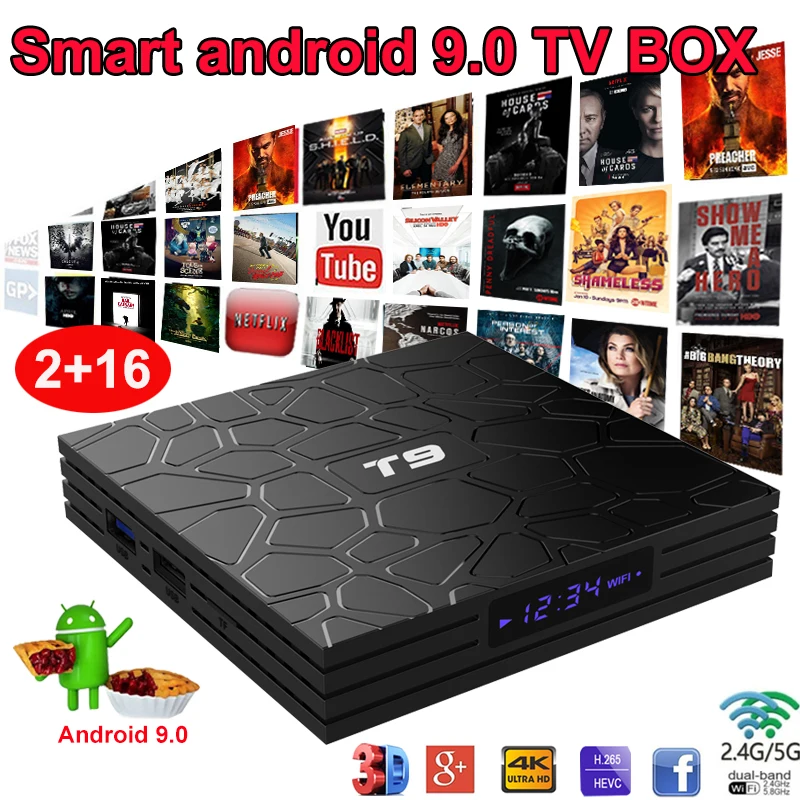 ТВ-приставка XGODY T9 RK3318 4 ядра 2 ГГц Wi-Fi 4k HD HDMI 0 дюйма Android 9 медиа-ТВ-приставка ГБ 64 |