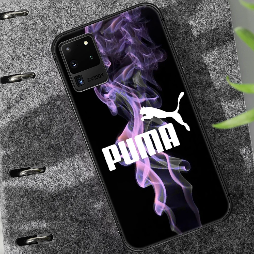 

Sports leopard brand puma Phone Case Cover Hull For Samsung Galaxy S 7 8 9 10 e 20 FE edge uitra plus Note 9 10 20 black Etui