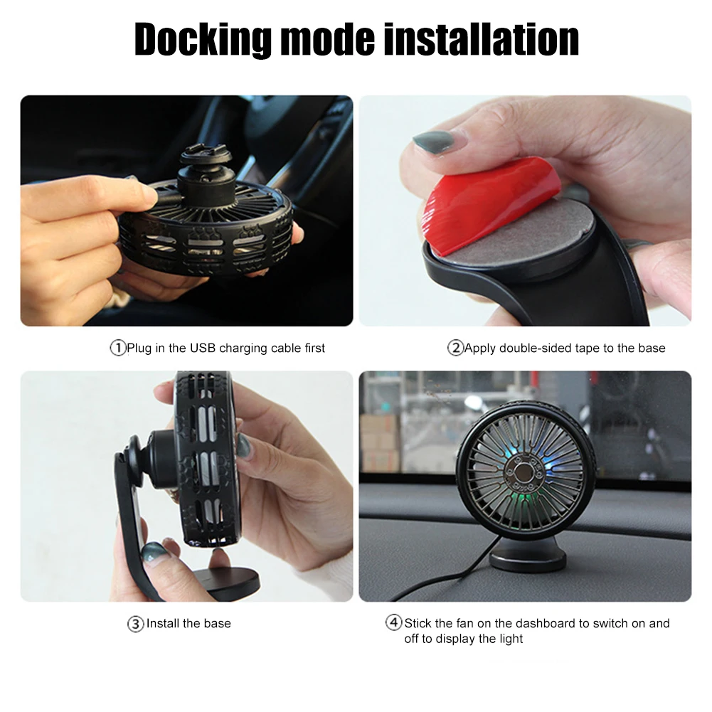 Вентилятор охлаждения с креплением на вентиляционное отверстие автомобиля