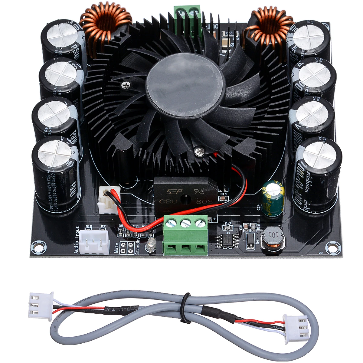 HiFi аудио 420 Вт AC 24 В tda8954-й большой мощности цифровой аудио усилитель плата A+ D Класс стерео аудио усилитель модуль