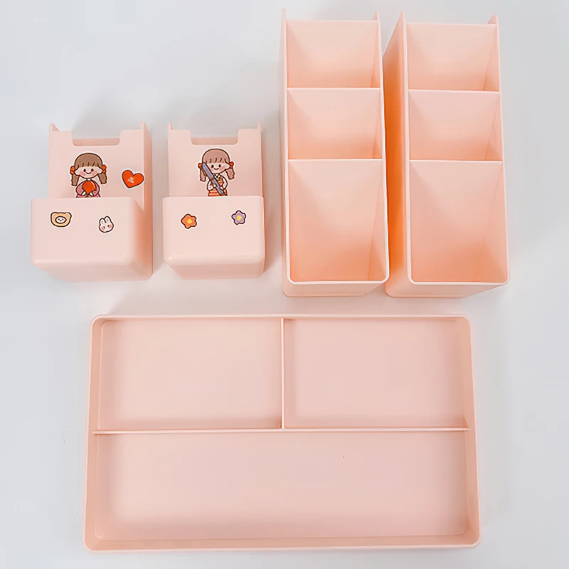 

Large Capacity Stationery Storage Box 24.5*14.2*17cm/9.63*5.58*6.68inch High-Quality Materials Desk Pen Holder