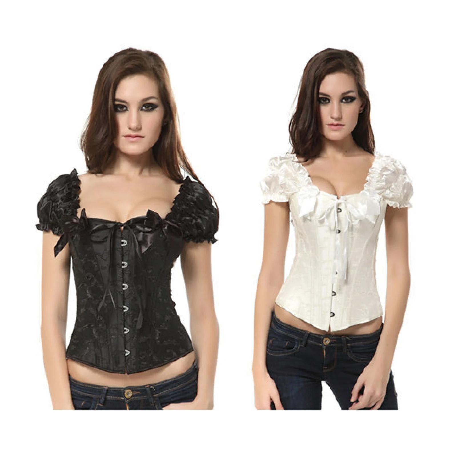 Сексуальный корсет Overbust прочные корсеты топы для женщин кружевные свадебные