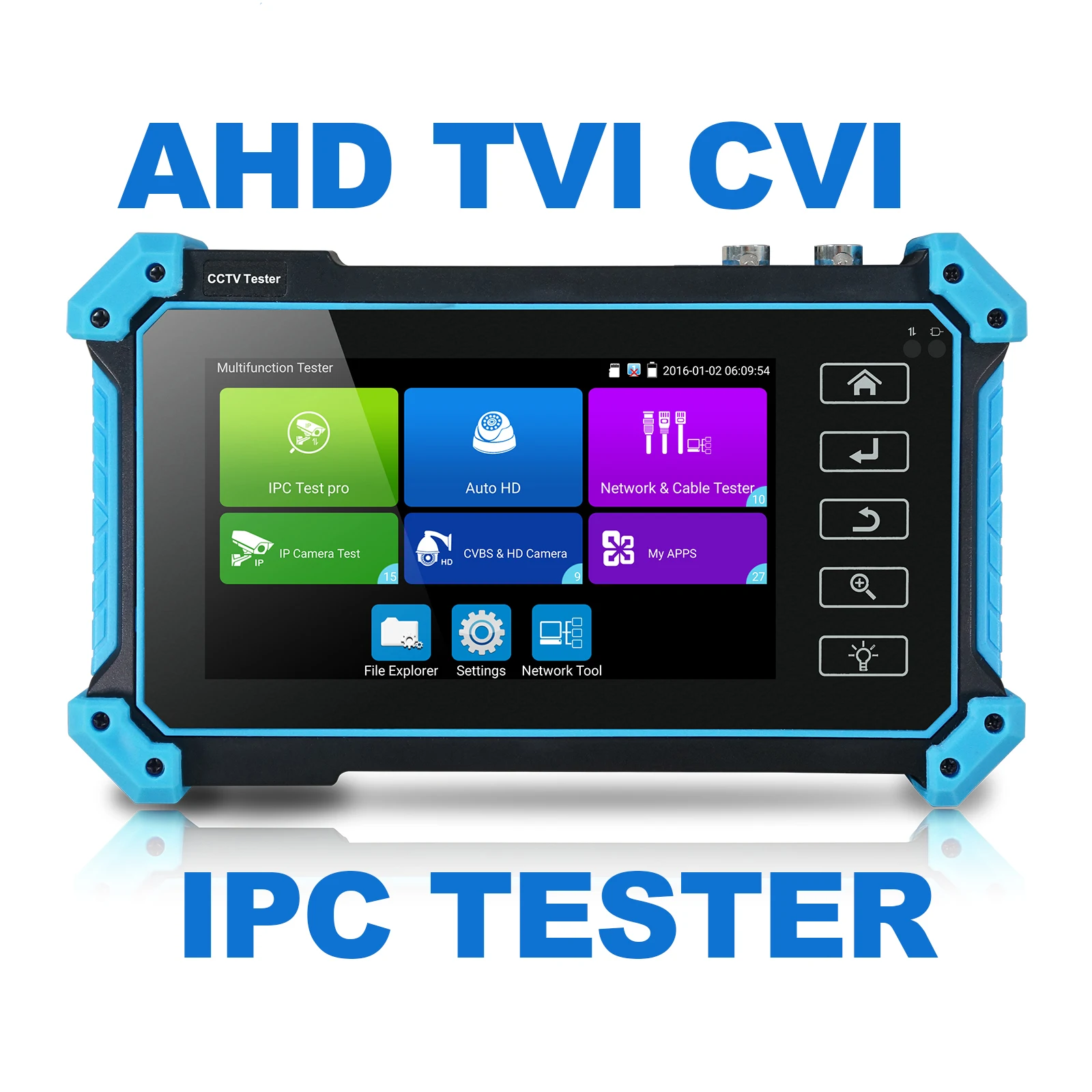 IPC 5200 плюс Full HD 8MP Ip Tvi Cvi Ahd Cvbs монитор Камера IP обнаружения 5 дюймов IPS сенсорный