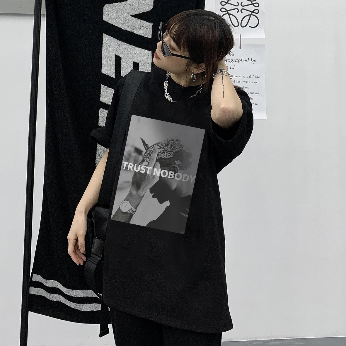 

Summer 2021 New Print T-shirt Men's Oversized T-shirt Casual O-neck Hip Hop Short Sleeve Unisex Popular Tees Tops