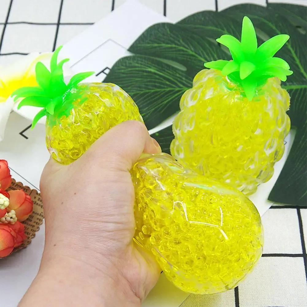 

Pineapple Decompression Vent Ball Anti-anxiety Stress Ball Kids For Adult Squishy Toy Relief Toys Decompression Squeeze C6V2