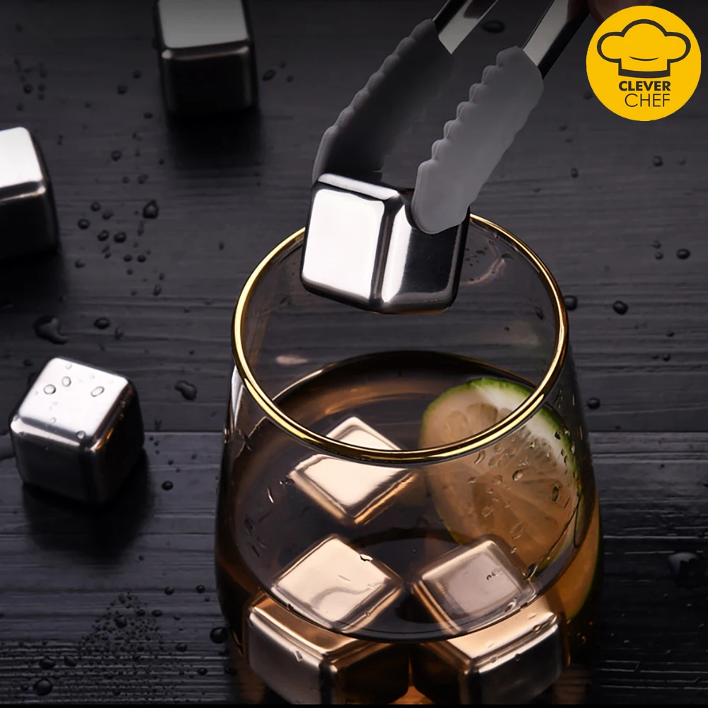 Нержавеющая сталь кубика льда прессформы металлическая модель Кофе питья виски