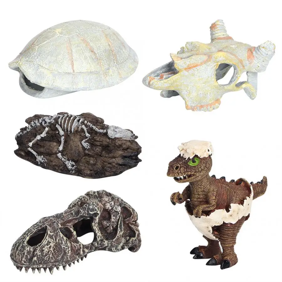 Полимерные аквариумные и террариумные пещера для рептилий скрывающие