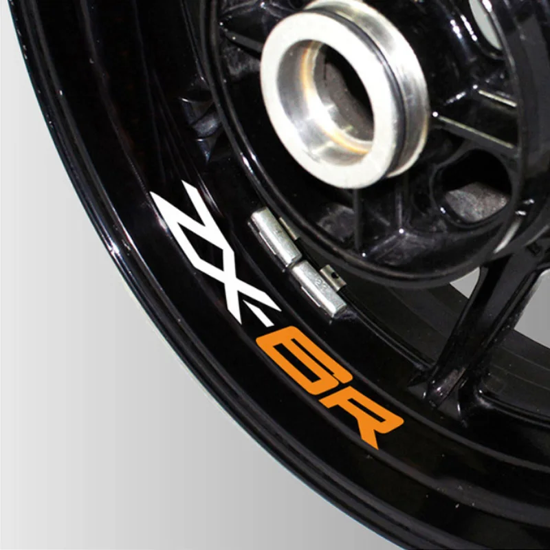 New Motorcycle Reflective wheel Tire logo creative stickers rim inner Decorative waterproof decals For kawasaki ZX-6R zx6r | Автомобили и