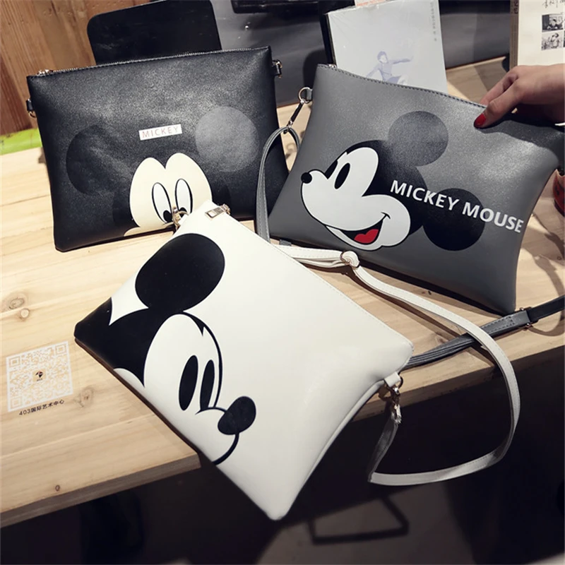 Женская сумка-мессенджер Disney сумка через плечо с Минни и Микки кожаная