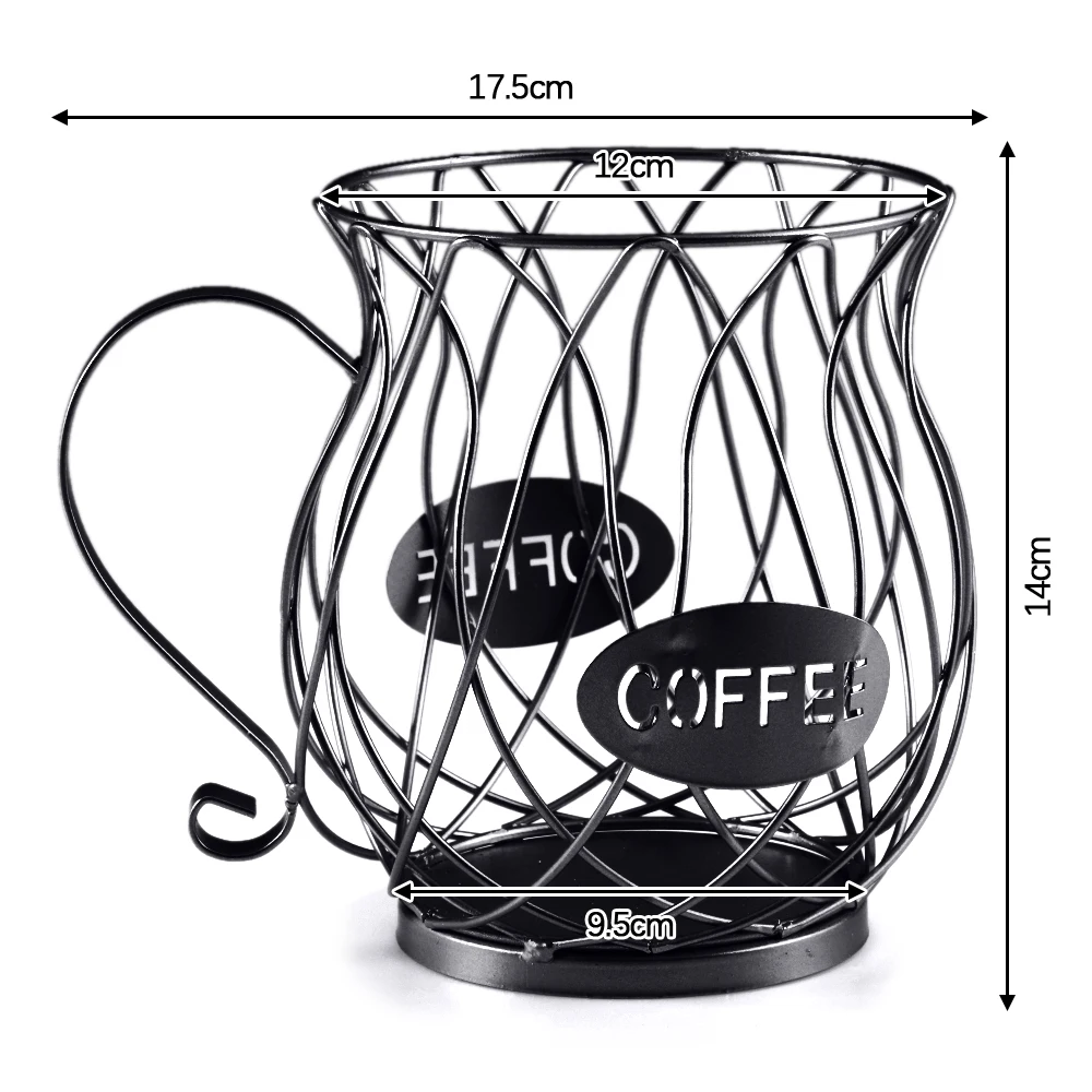 

Universal Coffee Capsule Storage Basket Vintage Coffee Pod Storage Box For Cafe Restaurant Kitchen Countertop Storage Holder