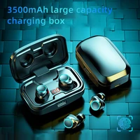 bluetooth 5 0 earphones 3500mah charging box wireless headphone 9d stereo sports waterproof earbuds headsets with microphone