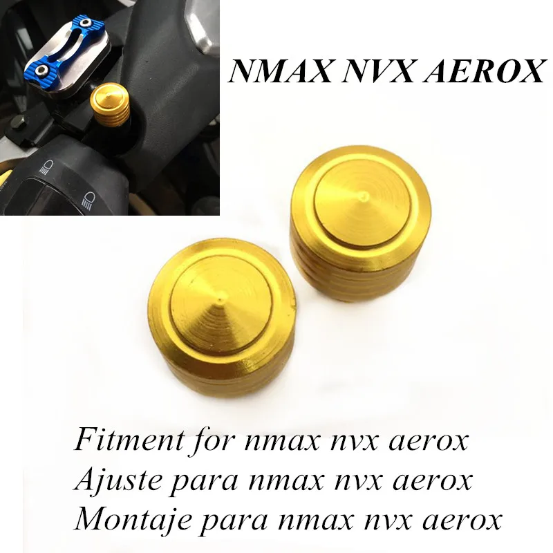 Модифицированный мотоцикл nmax155 nmax125 nmax150 aerox155 nvx155 винт зеркальный винт крышка код крышки для yamaha xmax nvx - Цвет: 2 different Gold