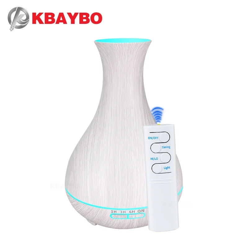 

KBAYBO 550ml Aroma Essential Oil Diffuser Electric Wood Grain Ultrasonic Cool Mist Humidifier for Office Home Bedroom LivingRoom