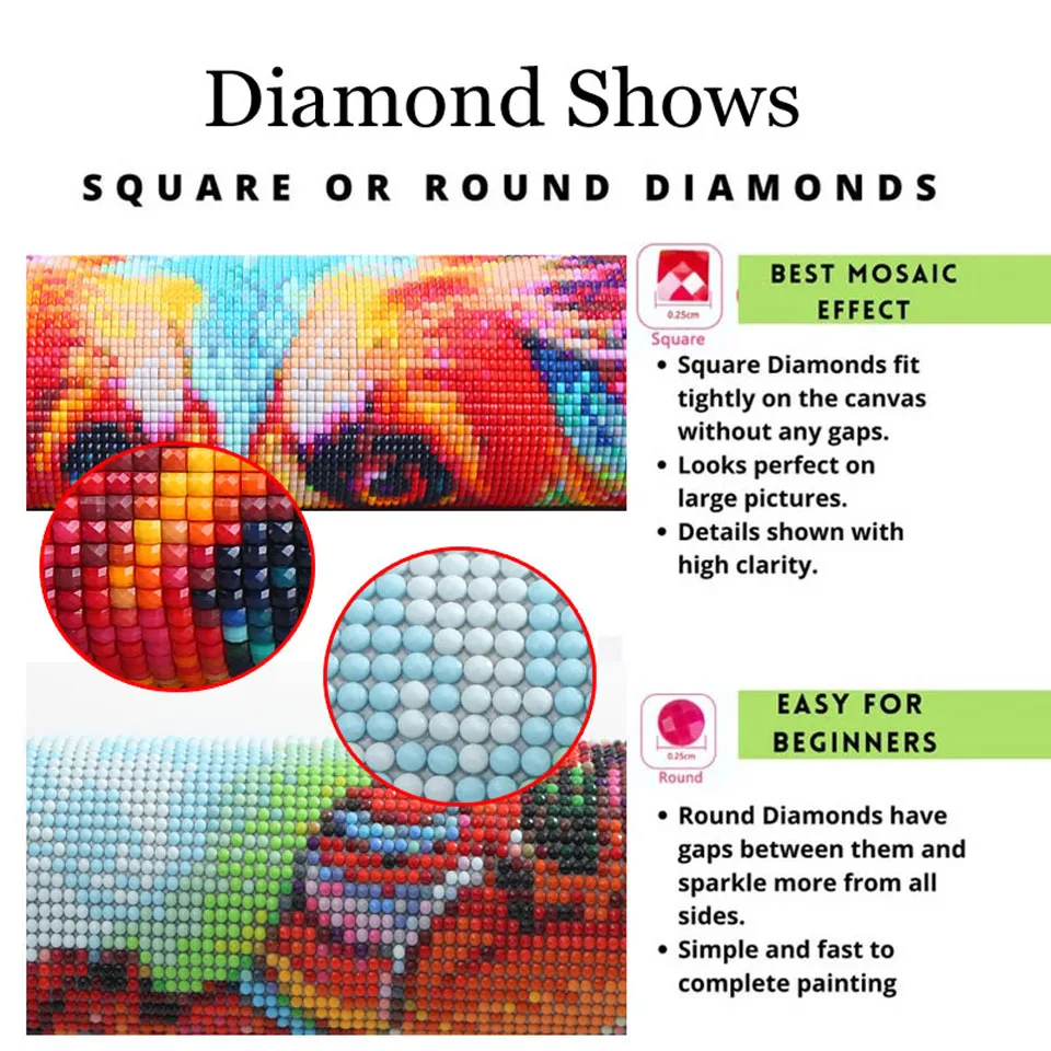 5D DIY Full Round Diamond Painting New Arrival Mosaic Embroidery Complete Kit Portrait Picture Impressionistic Beauty | Дом и сад