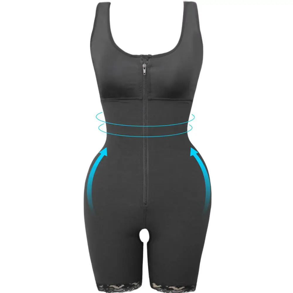 Корсет женский утягивающий с открытой промежностью боди для похудения нижнее