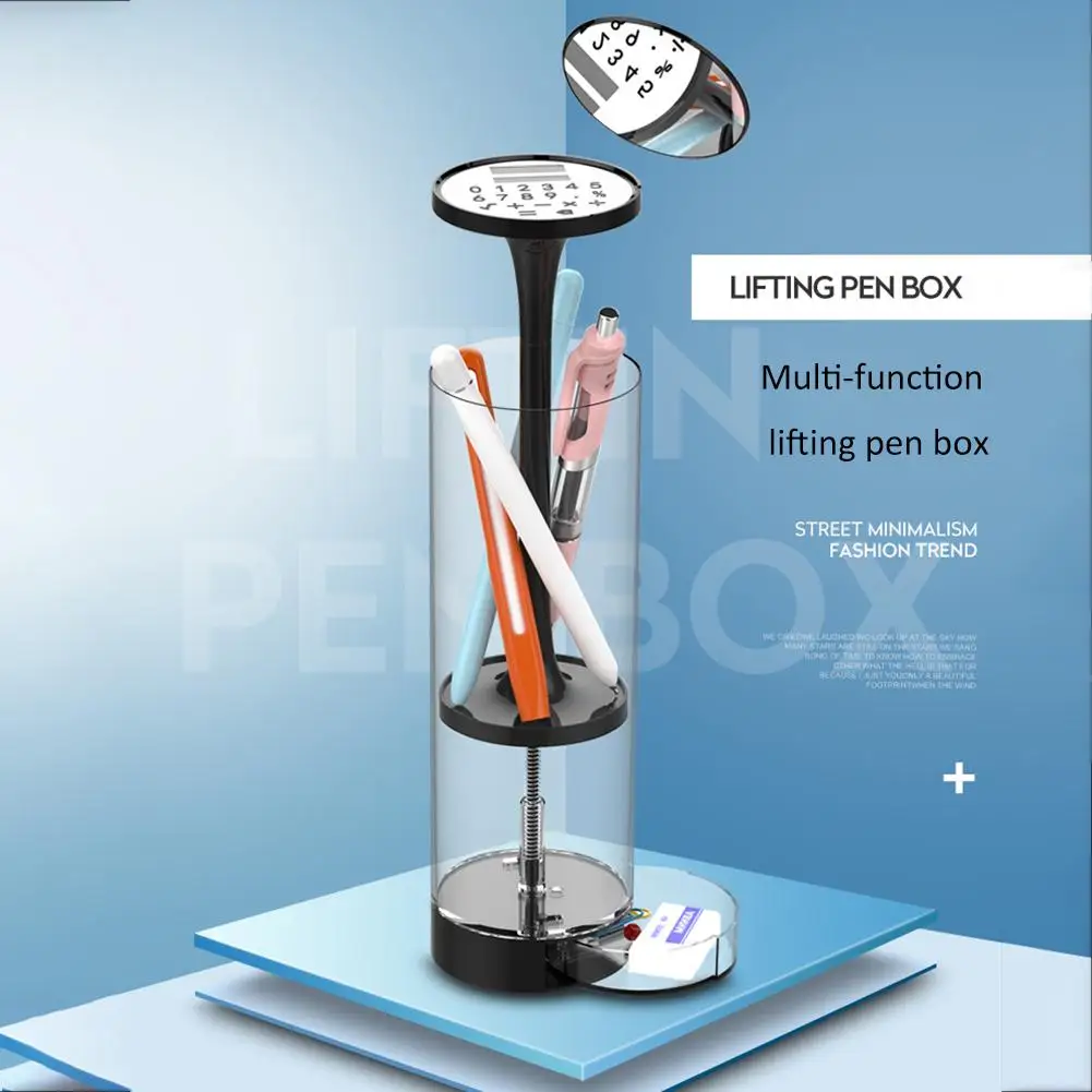 Пенал для карандашей с зеркальным калькулятором инновационный