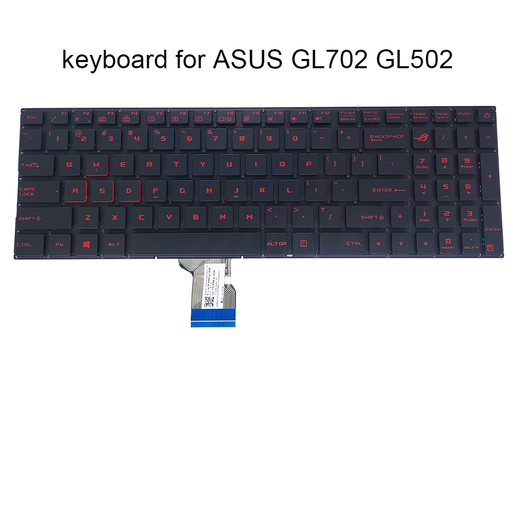 Клавиатура с английской подсветкой для Asus ROG Strix GL702 VM GL702VM GL702VS GL502 VS GL502VM US игровые