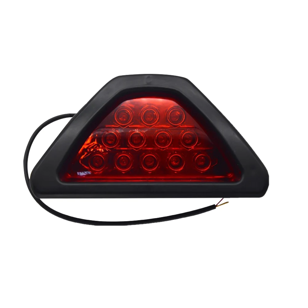 

Automobile And Motorcycle Led Rear Fog Lamp F1 Triangle Led Brake Flashover Warning Light Strobe Lamp Rear Motorcycle Rear Light