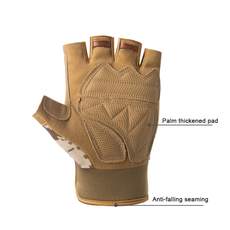 

Men Tactical Gloves Half Finger Bicycle Gloves Military Army Shooting Gloves Anti-Slip Outdoor Sports Fitness Accessories