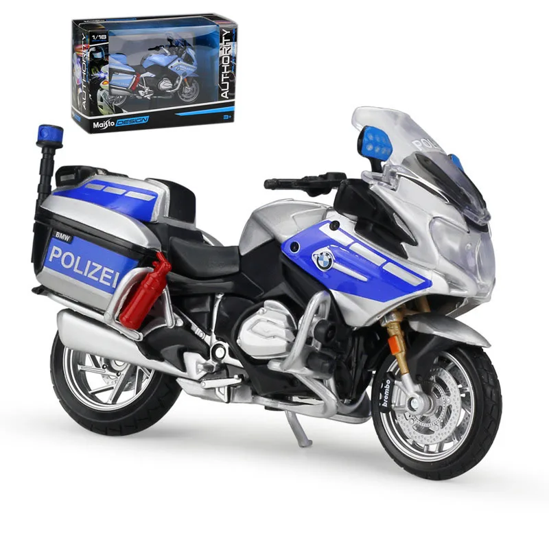 

Игрушечный автомобиль Maisto, детские игрушки 1:18, модель BMW R1200RT, полицейский автомобиль, имитация сплава, мотоцикл, металлический подарок, колл...