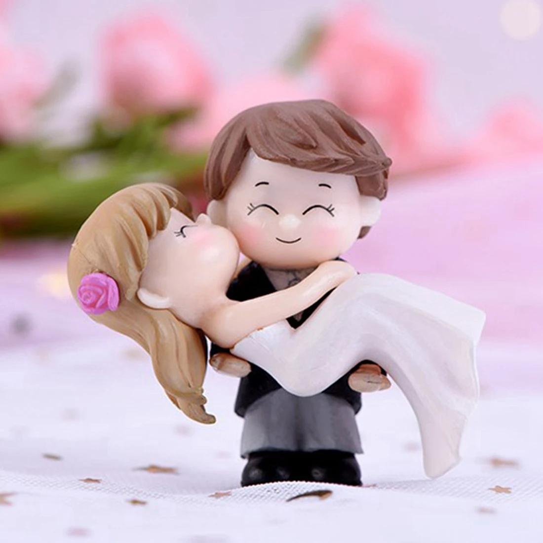 

Cute Figures Grandma Grandpa Old Couple DIY Mini Fairy Garden Ornament Doll New Married Couple Gift Figurines Miniature