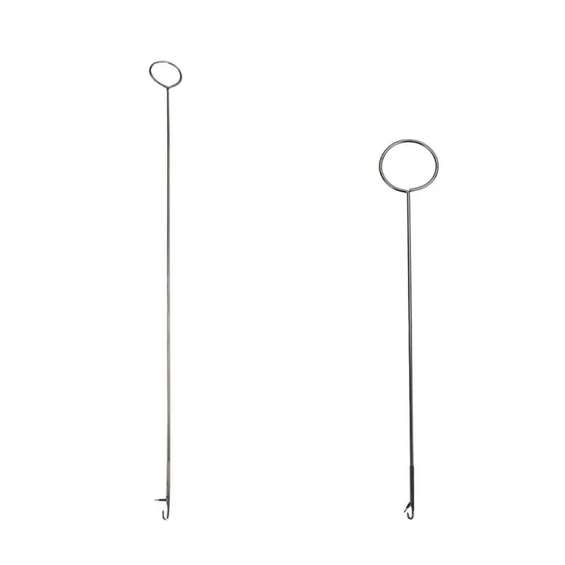 

Stainless Steel Sewing Loop Turner Hook for Turning Fabric Tube Strap Belt Strip D7WE