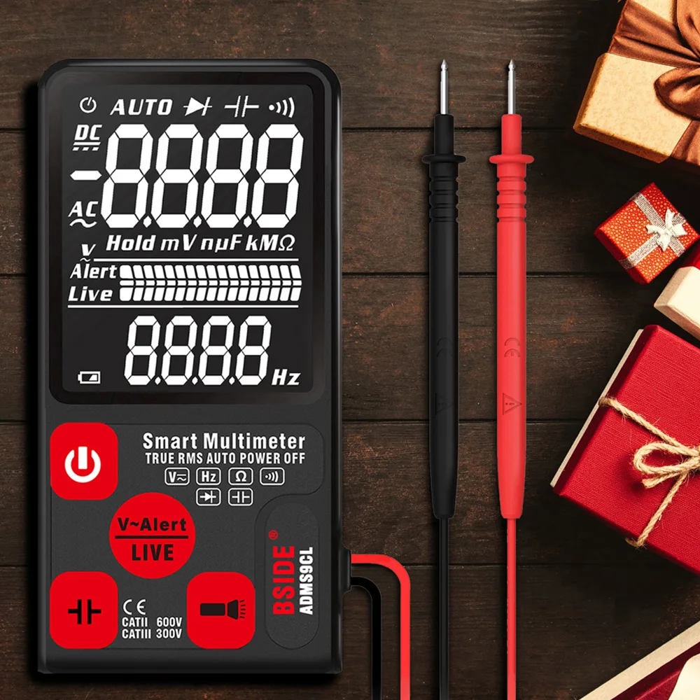 Профессиональный ADMS9CL Автоматический цифровой мультиметр тестер AC/DC
