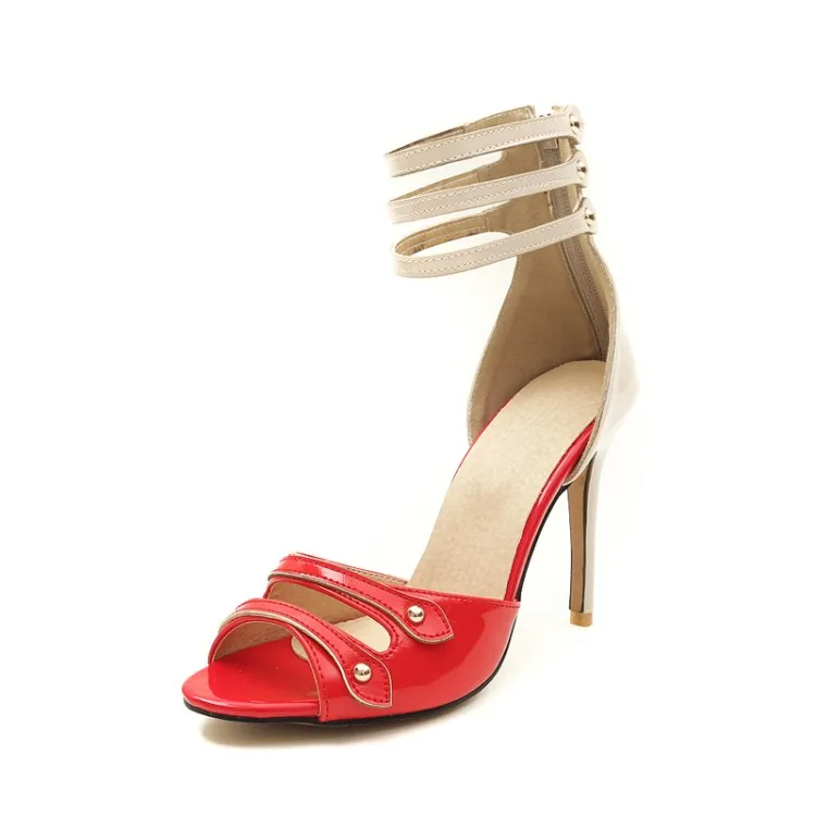 Большие размеры 9 10 11 босоножки на высоком каблуке Женская обувь женские летние