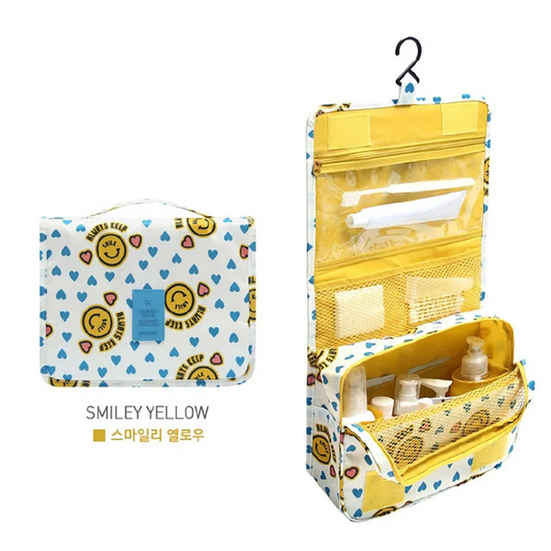 Protable Outdoor Storage Bag Women Hanging Make Up Foldable Travel Luggage Organizer Cosmetic Bags Zip Lock Handbag | Дом и сад