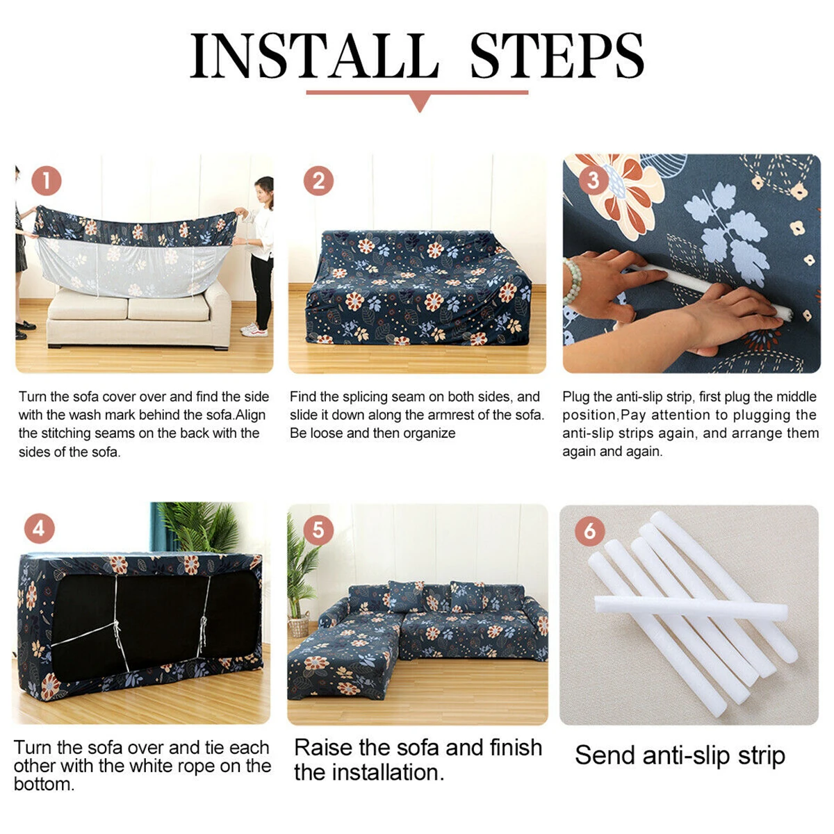 

LuanQI Stretch Universal Sofa Slipcover Elastic 1/2/3/4 Seater Sofa Covers For Living Room Sofa Couch Cover Home Decoration