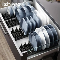kitchen organizer dish drying rack cupboard holder cabinet bowl shelf draining stand cups spoon storage holder shelves