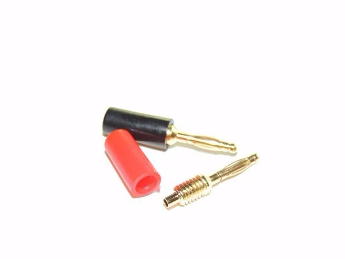 Mini Jack de Banana para Amplificador Conector de Sonda Banhada a Ouro de mm para Amplificador de Caixa de Som