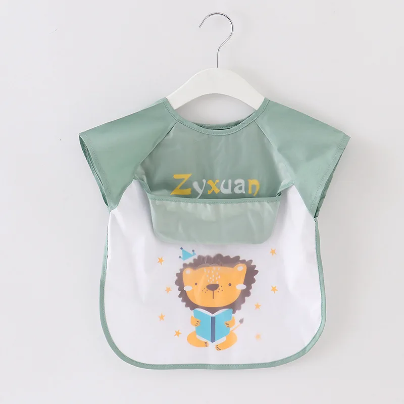 Warmom-Baberos impermeables para comer y ni&ntilde;os, Bandana sin mangas para beb&eacute;, ropa de algod&oacute;n suave para eructar, Eva-3