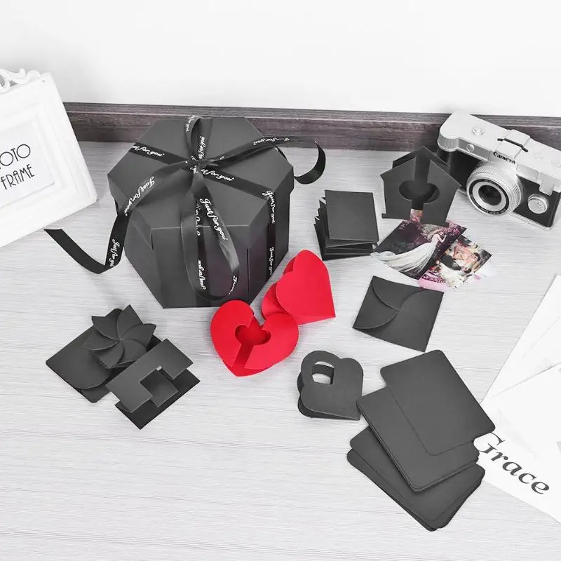 Взрывобезопасная коробка ручной работы с сюрпризом фотоальбом сделай сам