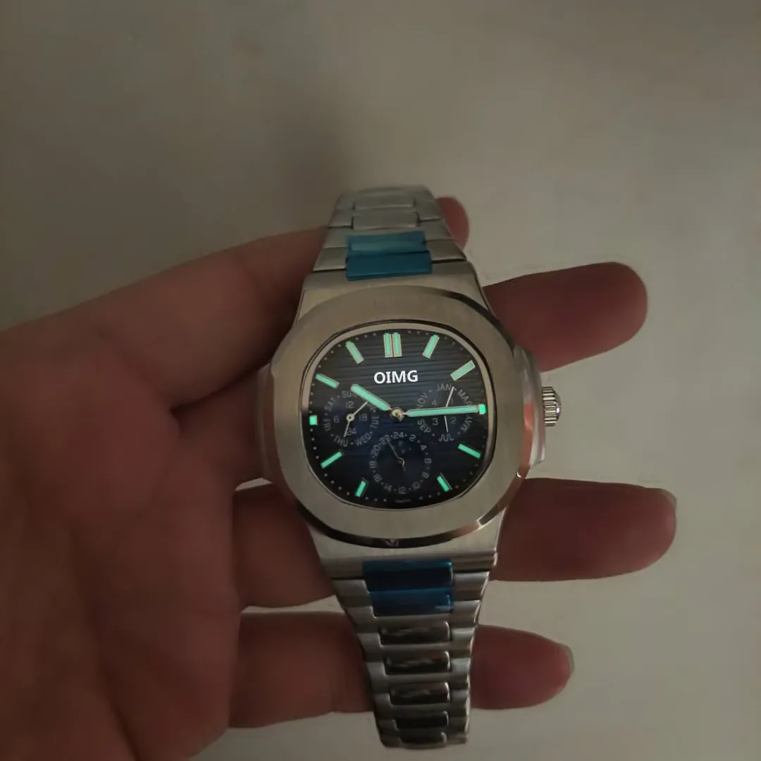 

2021 luxury men's aaa mechanical watch full function all pointers work normally stainless steel solid strap fashion trend AAA wa