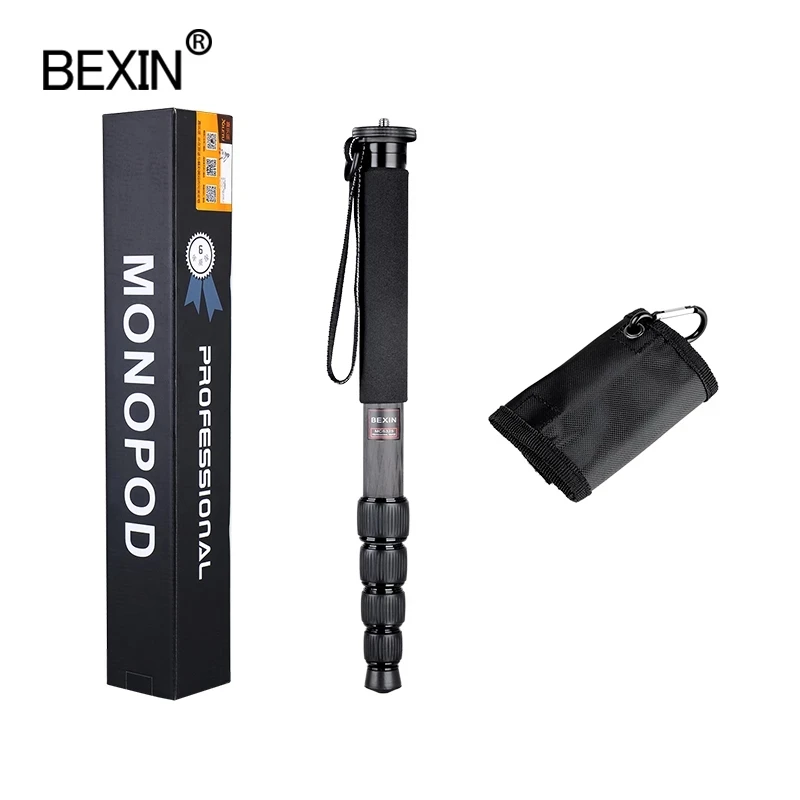 

BEXIN Extendable Lightweight Telescopic Carbon fiber 1650mm Height Camera Monopod For Canon Nikon Sony Pentax DSLR Camera