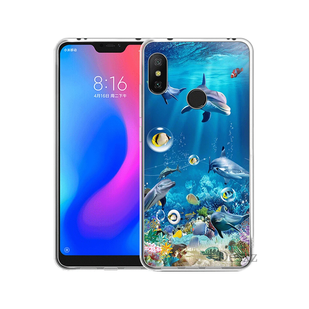 Чехол для телефона Xiaomi mi F1 9 9T MAX 3 A3 Pro CC9 CC9E 5 5S 6 x 2S 8 A1 A2 5X 6X Lite чехол Океан Дельфин
