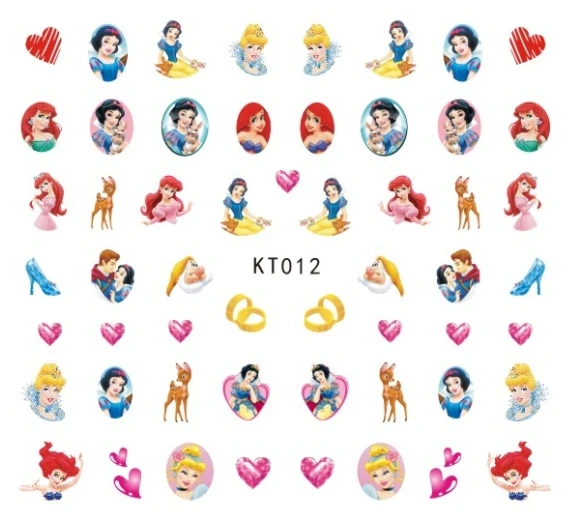 Новинка 5 листов 15 видов детские наклейки для ногтей Холодное сердце дизайн
