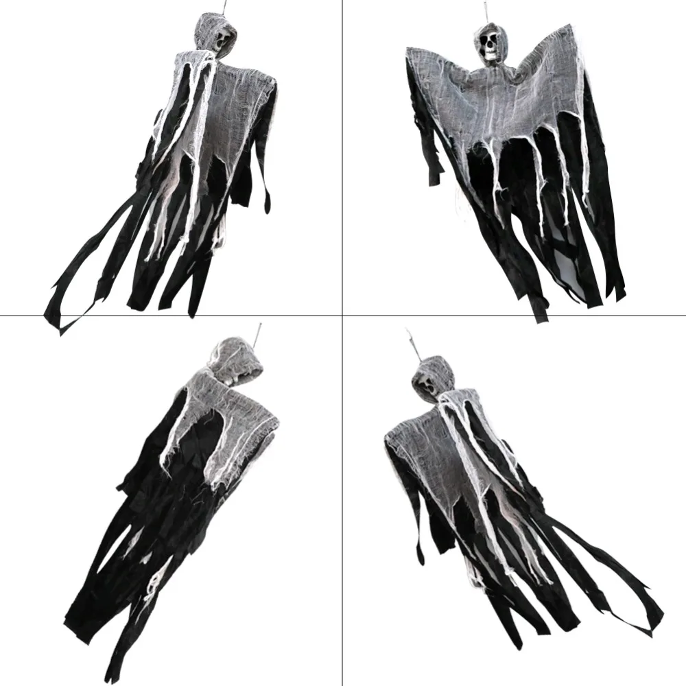 OurWarm 90*60 см Хэллоуин Висячие призраки Huanted украшение дома Grim Reaper Horro реквизит домашняя дверь Бар Хэллоуин украшения